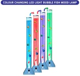 Extra Large 90cm Colour Changing LED Sensory Bubble Tube Lamp FishWater Blue