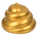 Out Of The Blue Golden Squeeze Poo Stor Stressboll Klämboll Anti Stress Bajs Gul Guld