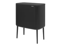 Brabantia Bo Touch Bin - Soptunna - Fliplock - 34 L - Sopsortering - Mattsvart