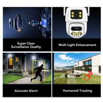 WiFi Security Camera Dual Lens Night Remote Control Surveillance Camera