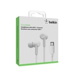 BELKIN - chargeur - Ecouteurs connecteurUSB-C BLANC