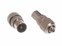 NEW 100 X Coaxial Coax Aerial Wire Cable Connectors Male - Onestopdiy