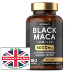 MACA ROOT CAPSULES 6000mg High Strength Black Maca Complex *BRAND NEW*