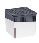 WENKO Déshumidificateur Design Cube Rechargeables 1kg | Absorbeur d'humidité | Intérieurs, Cave, Caravane| Anti humidité et moississure Jusqu’à 3 Mois | Idéal jusqu'à 80m² |16,5x15,7x16,5| Blanc