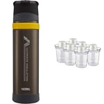 Thermos 104110 Ultimate Series Flask, Charcoal, 900 ml & Tommee Tippee Milk Powder Dispensers, 6 Pack