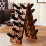 Porte bouteille 87x55x39cm Étagère à vin 36 bouteilles Casier à vin en bois Présentoir design déco