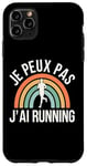 Coque pour iPhone 11 Pro Max humour Je Peux Pas J'Ai Running hommes