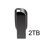 Clé USB 3.0,1 To,2 To,en métal,128 Go,SSD portable - Type 280-black-2TB