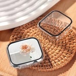 Härdat glas+ cover för Apple Watch Case 45mm 41mm 44mm 40mm 42mm Skärmskydd Apple Watch Tillbehör serie 9 4 5 6 SE 7 8 Transparent 19 Series 4654 SE 44MM