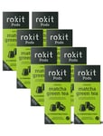 Rokit Pods | Organic Japanese Matcha Green Herbal Tea Pods | Compatible with Nespresso Coffee Machines | Compostable Capsules | Instant Drink | No More Scooping, Whisking or Dust | 10 Pods Multipack