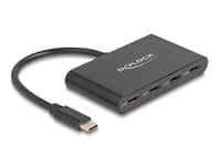 DELOCK – USB 3.2 Gen 2 USB Type-C™ Hub with 4 x USB Type-C™ female – 10 Gbps (64129)