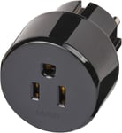 Brennenstuhl – Travel adapter, US/jap to EU, earthed, black (1508520)