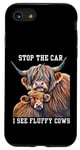 Coque pour iPhone SE (2020) / 7 / 8 Arrêtez la voiture, je vois une éleveuse de vaches moelleuses qui aime les vaches