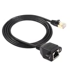 Câble Ethernet RJ45 Cat8, câble réseau Cat8 haute vitesse mâle vers femelle, cordon de raccordement SFTP 40 Gbps 2000 Mhz pour routeur modem serveur avec vis (1M)