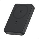 Anker Zolo Magnetic Power Bank, Compact 10,000mAh Wireless Portable Charger with 30W Max Fast Charging, Skin-Friendly and Durable Battery Pack, For iPhone 16/15/14 Series, AirPods, and More