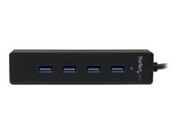 Startech.com 4 port portable superspeed usb 3.0 hub with built-in cable