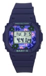 Casio Baby-G Blue Resin Strap Sports 100M Ladies Watch BGD-565RP-2 Women's Watch