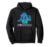 Ghostbusters Ghost Slimer Colorful Neon Big Chest Logo Pullover Hoodie