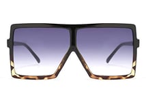 FEISEDY Lunette de Soleil Carrées Femme Surdimensionnées une Pièce Mode UV400 Grand Cadre Femme Homme B2539