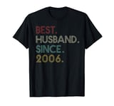 15th Wedding Anniversary Gift Ideas Best Husband Since 2006 T-Shirt