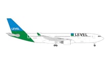 Herpa Maquette Avion Level Airbus A330-200, echelle 1/500, Model, pièce de Collection, d'avion sans Support, Figurine Metal