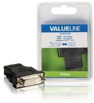 Valueline High Speed HDMI med Ethernet Adapter HDMI Kontakt - DVI-D 24+1p hona Svart