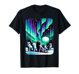 Aurora Borealis (Northern Lights) With a Pack of Wolves T-Shirt