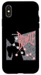 Coque pour iPhone X/XS David Bowie Let's Dance Rose et Gris