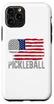 iPhone 11 Pro Pickleball American Flag July 4 Independence Day Case