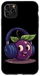 iPhone 11 Pro Max Fruits with Headphones for Huckleberry Lovers Case