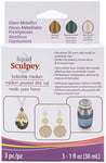 Sculpey Polyform Sculpey Liquid Medium-Glam 3 x 29 ml Metal ALSGLM1