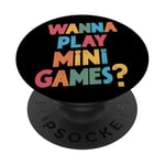 Je Veux Jouer À Des Mini Jeux Drôles De Jeux D'arcade Meme PopSockets PopGrip Interchangeable