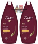 2 X Dove PRO AGE Body Wash 450ML - For Mature Skin