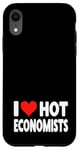 Coque pour iPhone XR I Love Hot Economists Heart – Husband Micro Marco Economics