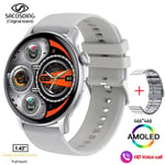 Montre Connectée Amoled Full Touch Pour Hommes Et Femmes,Appel Bluetooth,Fitness,Étanche Ip68,Horloge Et Boîte,Android Et Ios,2023 - Type Sa-Alpha-1 Silver B