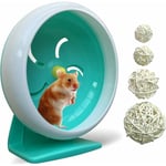 Mowze - roue de hamster silencieuse, plateau tournant silencieux, roue de sport super silencieuse pour hamster, support réglable roue de hamster