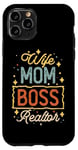 Coque pour iPhone 11 Pro Wife Mom Boss Realtor Courtier hypothécaire Agent immobilier