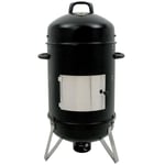 BBQ-Toro Fumoir "Hickory" Ø 46 cm | Gril de charbon de bois avec couvercle | Barbecue smoker