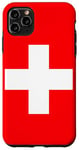 Coque pour iPhone 11 Pro Max Switzerland Flag Colors Gift for Swiss People