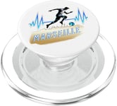 supporter de Marseille - idée amateur de foot marseillais PopSockets PopGrip pour MagSafe