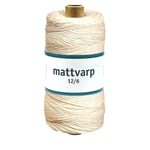 Extra stark Mattvarp 12/6 Oblekt 500 gr / rulle - 100% ekologisk bomullsmattvarp Natur one size