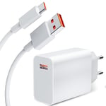 Chargeur Usb Et Câble Usb C Pour Xiaomi 11 Lite 5G Pad 5, 6A 33W Charge Rapide Câble Usb Vers Usb C 1M Adaptateur De Chargeur Turbo Charge Pour Xiaomi Note 10 10S Pro 11 Mi 11 Poco X5 M4 X3 Pro