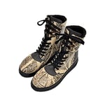 DOGO WB Future Boots Deathly Hallows Harry Potter Lace-up Vegan Women's Boots Harry Potter Printed Design Shoes