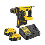 DeWalt Perforateur SDS-PLUS Brushless 2.1J 18V 4Ah Li-Ion - DCH253M2-QW - Perforateur Sans Fil avec 2 Batteries et Chargeur - Cap. de perçage max. béton/métal/bois 24/13/26mm - Vitesse 0-1200tr/min Jaune