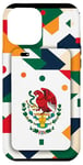 Coque pour iPhone 12 Pro Max Blanc Motif géométrique moderne Guanajuato Mexique Drapeau Téléphone