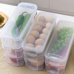 Clear Plastic Kitchen Food Storage Containers Refrigerator Freezer Box With Lid