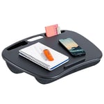 LapGear MyDesk 44448 Bureau avec Rebord pour Appareil et Support pour téléphone Portable jusqu'à 15,6" Noir