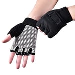 Romon Gants de Fitness pour Hommes et Femmes,Gants D'entraînement avec Repose-Poignet,Gants Respirants et Confortables pour L'haltérophilie,pour l'exercice de Gym,la Musculation et Les Pompes XL Gris/Noir