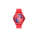 SPC SMARTEE DUO VIVO - Montre connectee rouge bracelet extra, 1.27”, appels Bluetooth