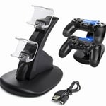 R233 Double Dock De Charge Usb Pour Sony Playstation 4 Manette De Jeu Poignee Berceau Double Chargeur De Charge Pour Accessoires De Jeux Ps4